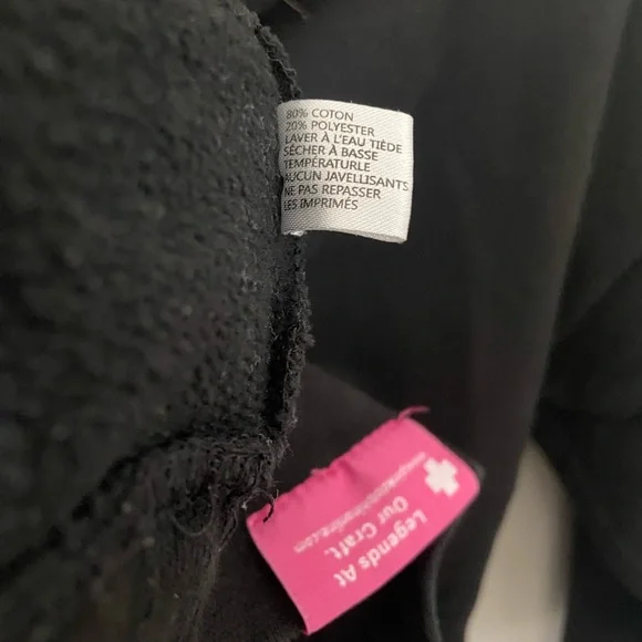 PINK DOLPHIN HOODIE BLACK COLOR SIZE MEDIUM - Picture 9 of 10